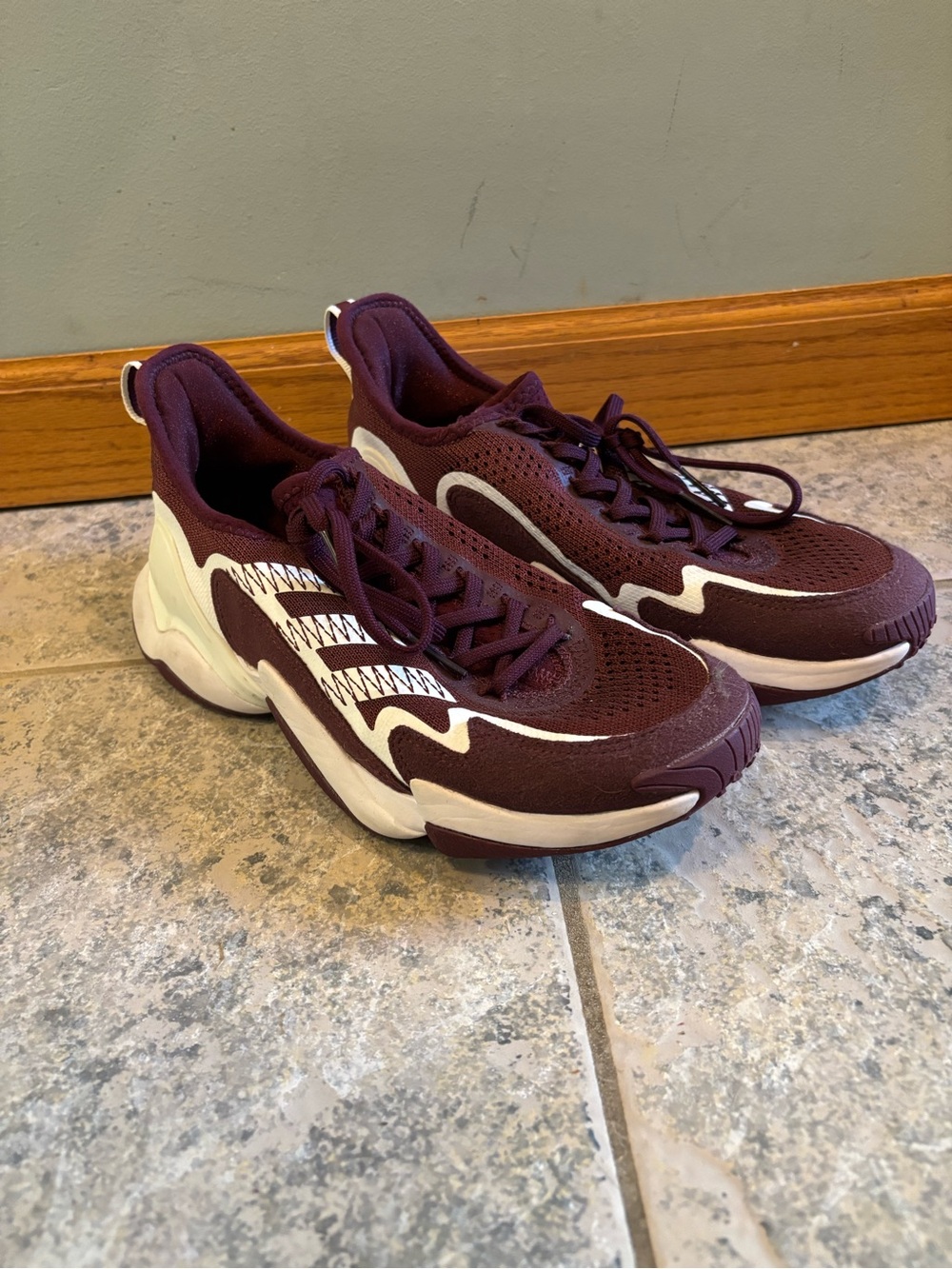 Men's Maroon Basketball Shoes